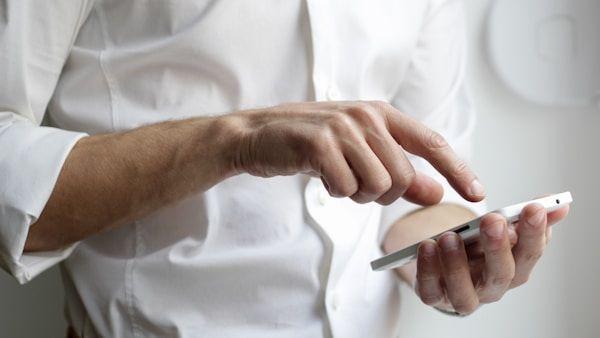 Email newsletter displayed on a phone and laptop